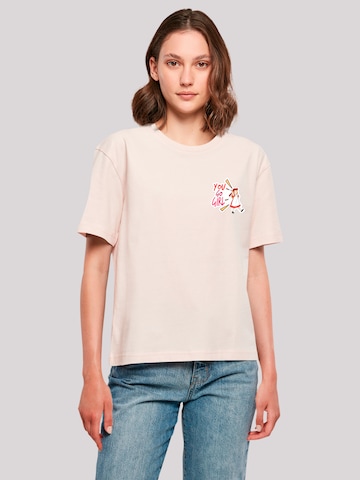 F4NT4STIC Shirt 'Alice im Wunderland You Go Girl' in Pink: Vorderseite