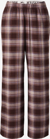 HOLLISTER Pyjamahose in Braun: Vorderseite