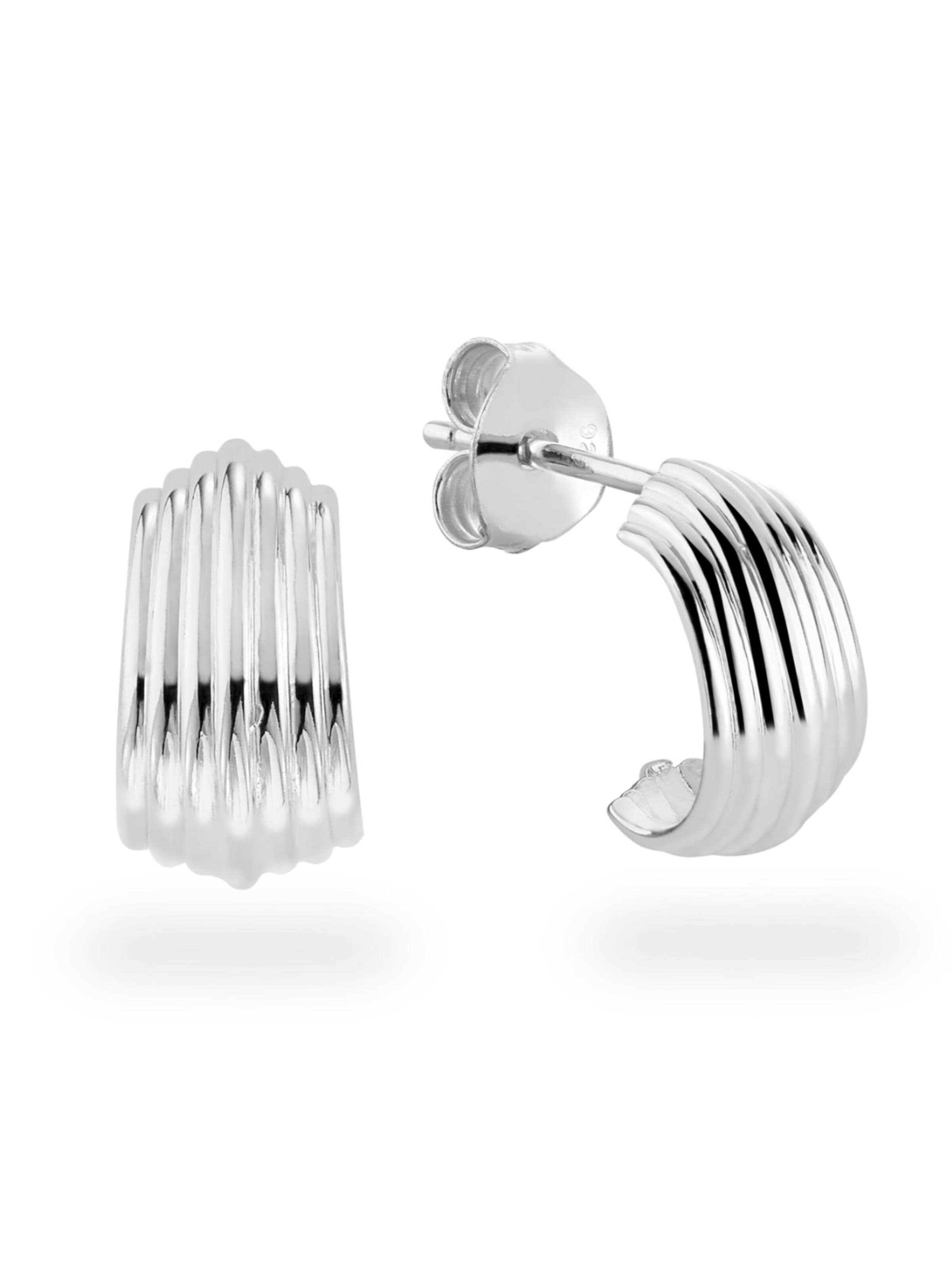 Kamiko Earrings 'MARI' in Silver: front