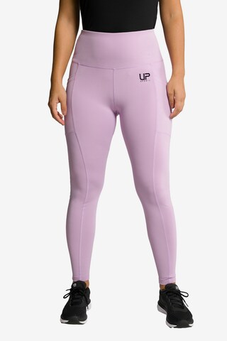 Ulla Popken Skinny Leggings in Purple: front