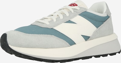 Sportbačiai be auliuko '370' iš new balance, spalva – šviesiai pilka / benzino spalva / balta, Prekių apžvalga