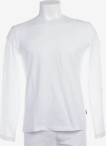 BOSS Black Button Up Shirt in S in White: front