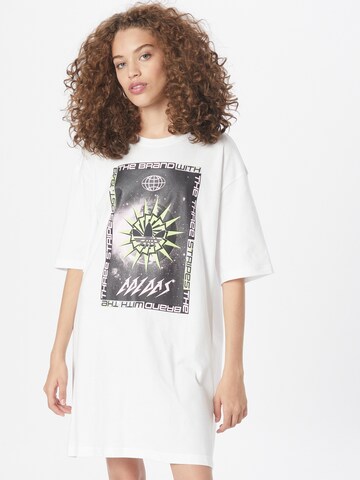 Robe d’été ADIDAS ORIGINALS en blanc : devant