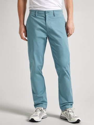 Pepe Jeans Regular Chino in Blauw: voorkant