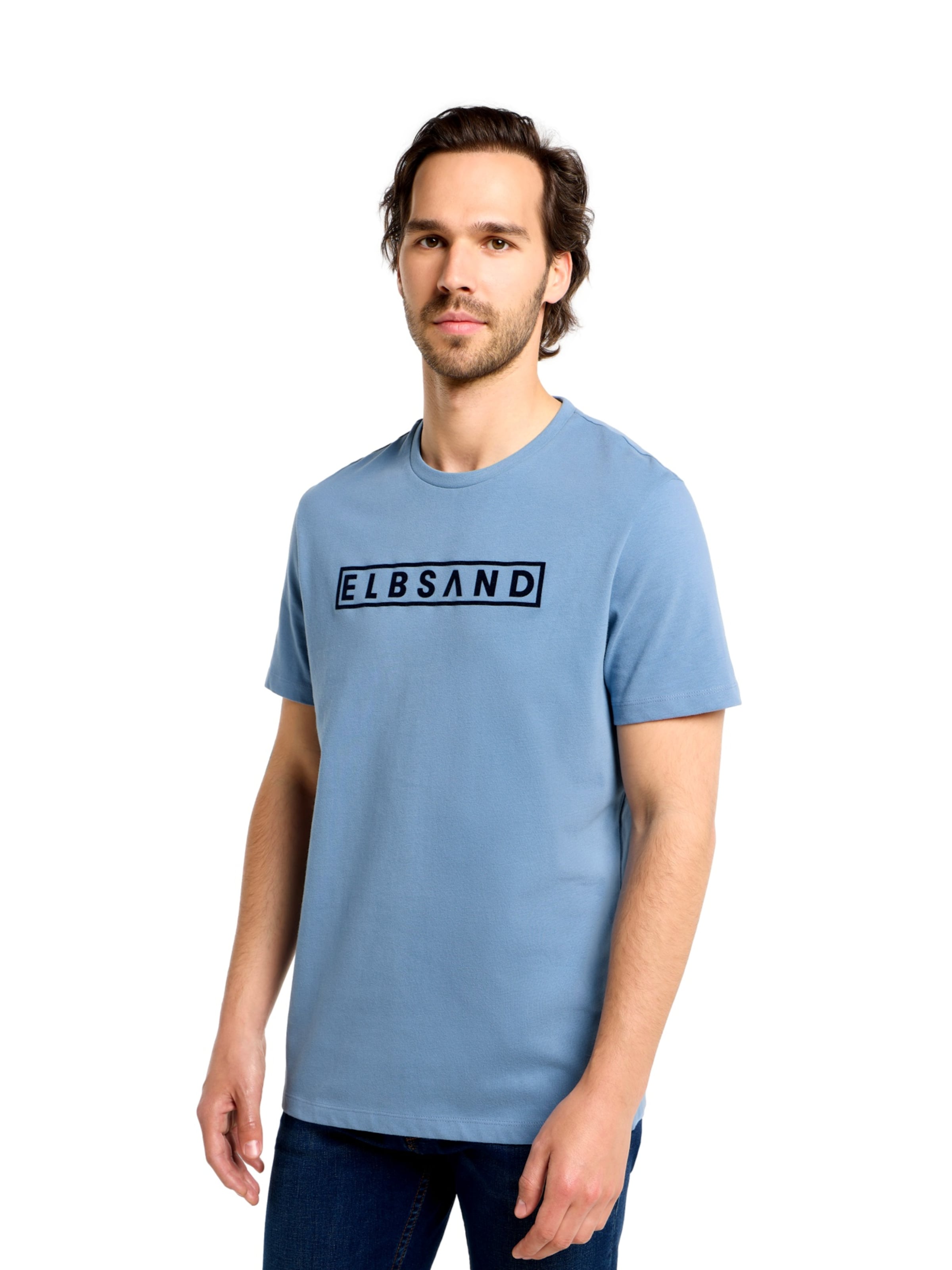 Elbsand Shirt 'Finn' in Blue: front