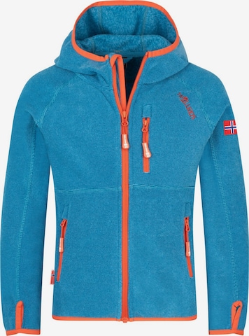 TROLLKIDS Fleece Jacket in Green: front