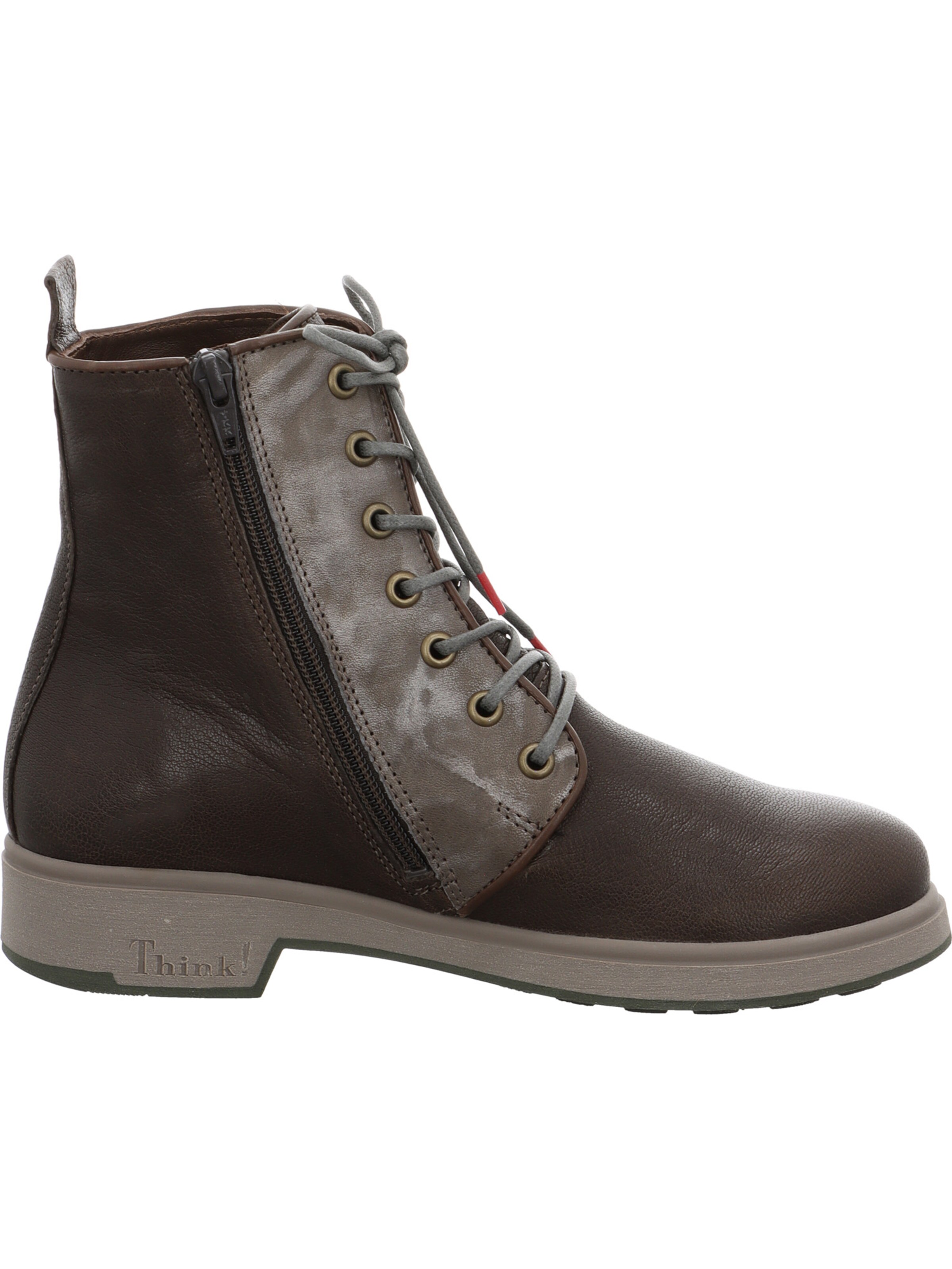 THINK! Schnürstiefelette 'Cogita' in Braun
