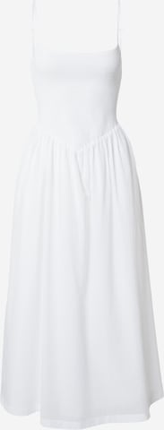 Robe Abercrombie & Fitch en blanc : devant