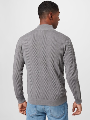 INDICODE JEANS Knit cardigan 'Huber' in Grey