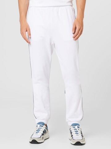 FILA Tapered Workout Pants 'Zvolen' in White: front