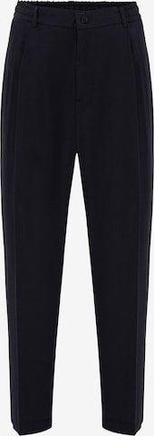 AntiochLoosefit Hlače na crtu - crna boja: prednji dio