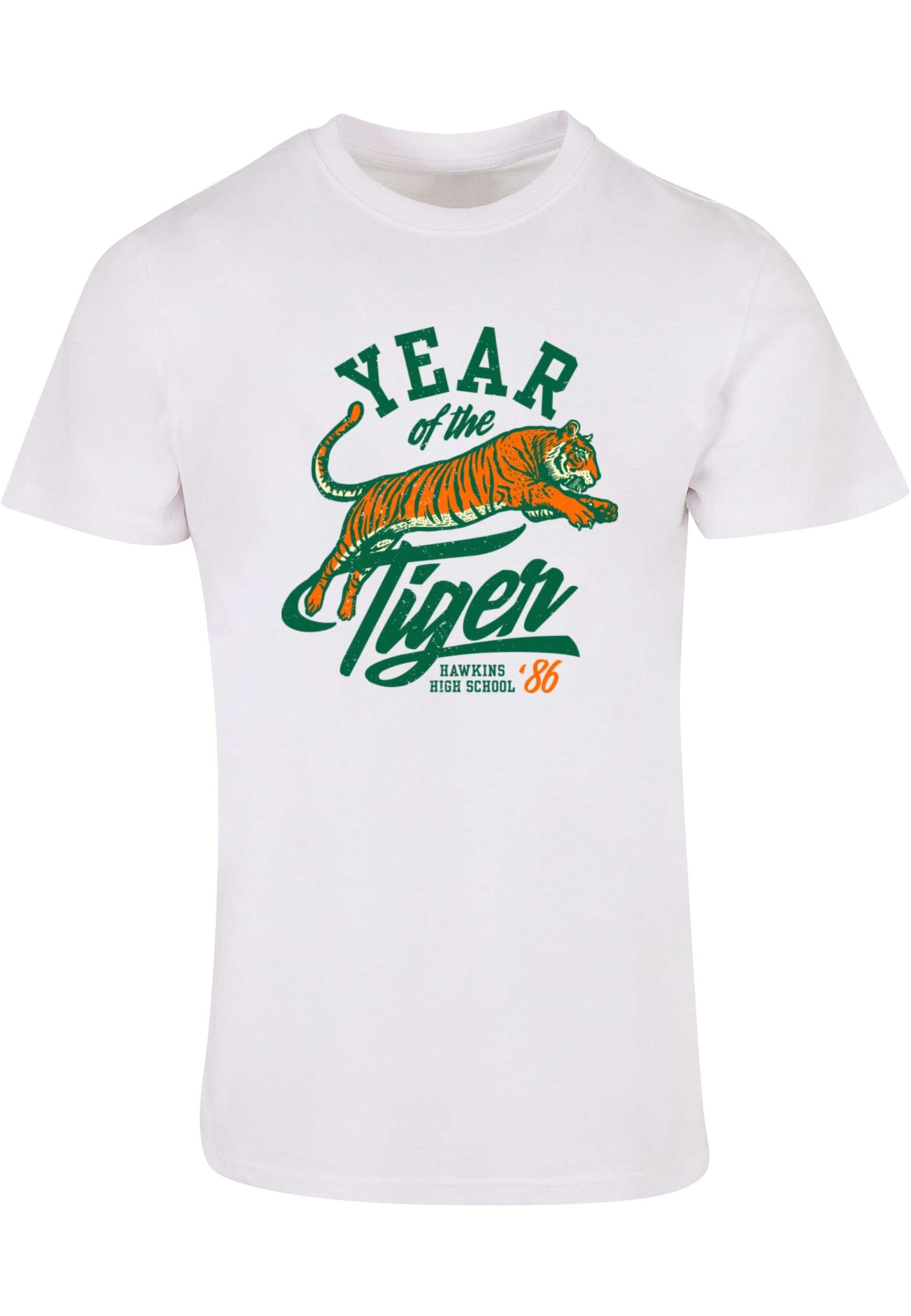 ABSOLUTE CULT Shirt 'Stranger Things' in Wit: voorkant