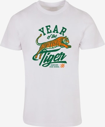 ABSOLUTE CULT Shirt 'Stranger Things' in Weiß: Vorderseite