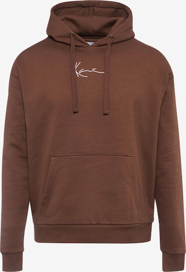 Karl Kani Sweat-shirt en brun foncé / blanc, Vue avec produit