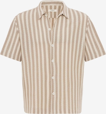 Chemise Antioch en beige : devant