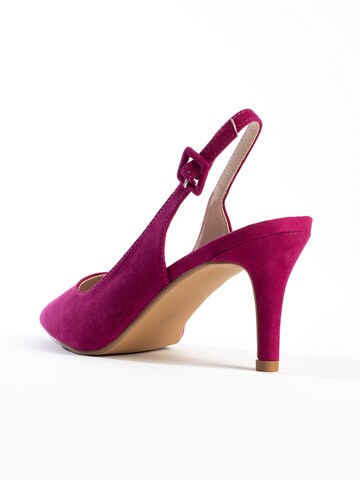 Celena - Zapatos destalonado 'Cruzz' en lila