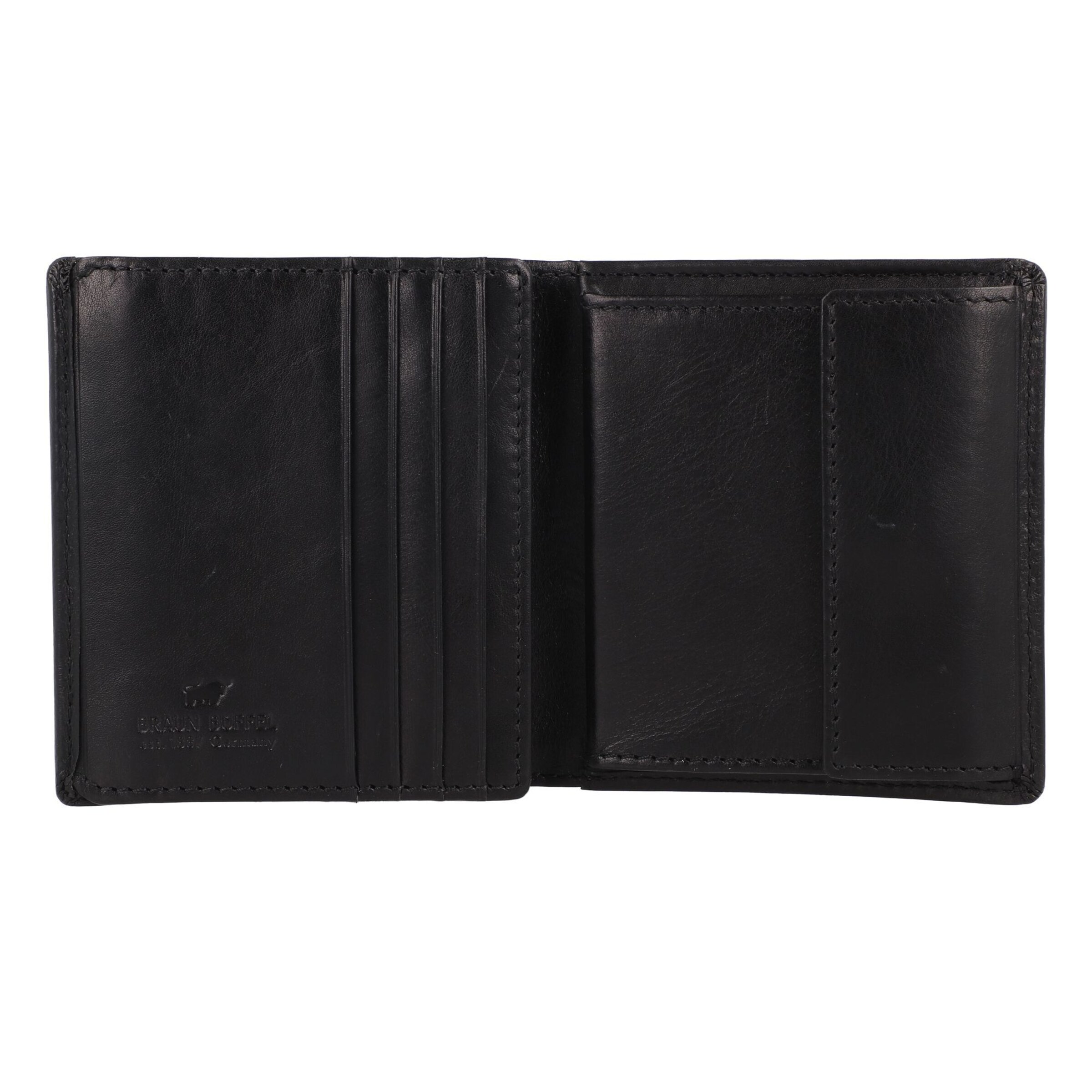 Portamonete 'Arezzo' di Braun Büffel in nero