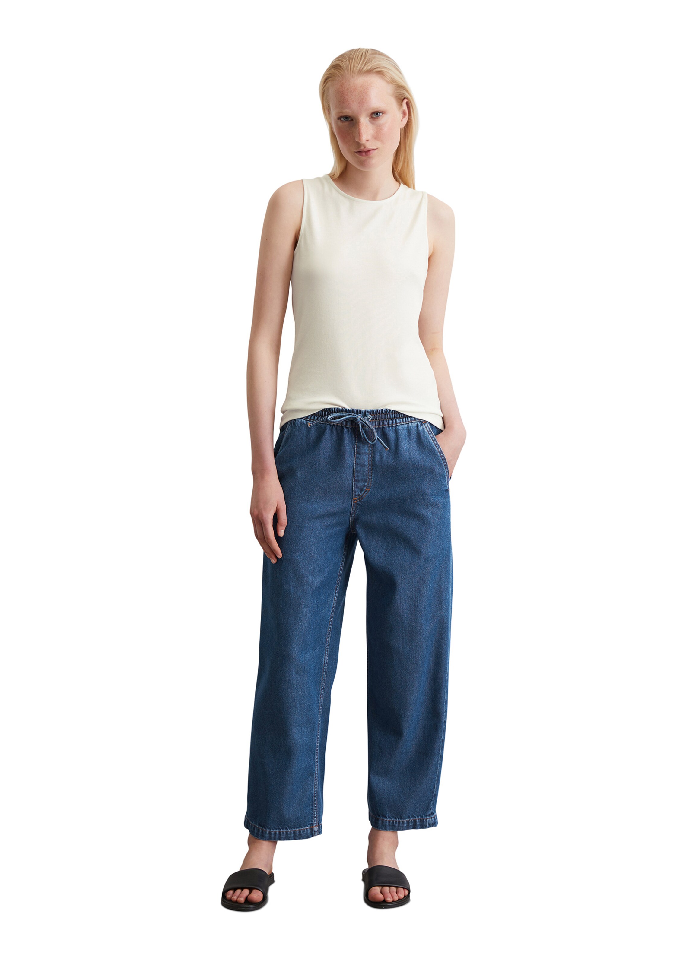 Marc O'Polo Loose fit Trousers in Blue