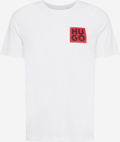 HUGO T-Shirt 'Detzington' en rouge / noir / blanc, Vue avec produit