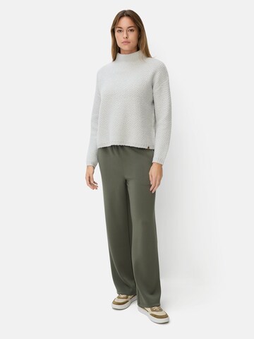 CAMEL ACTIVE Strickpullover mit überschnittenen Schultern in Grün
