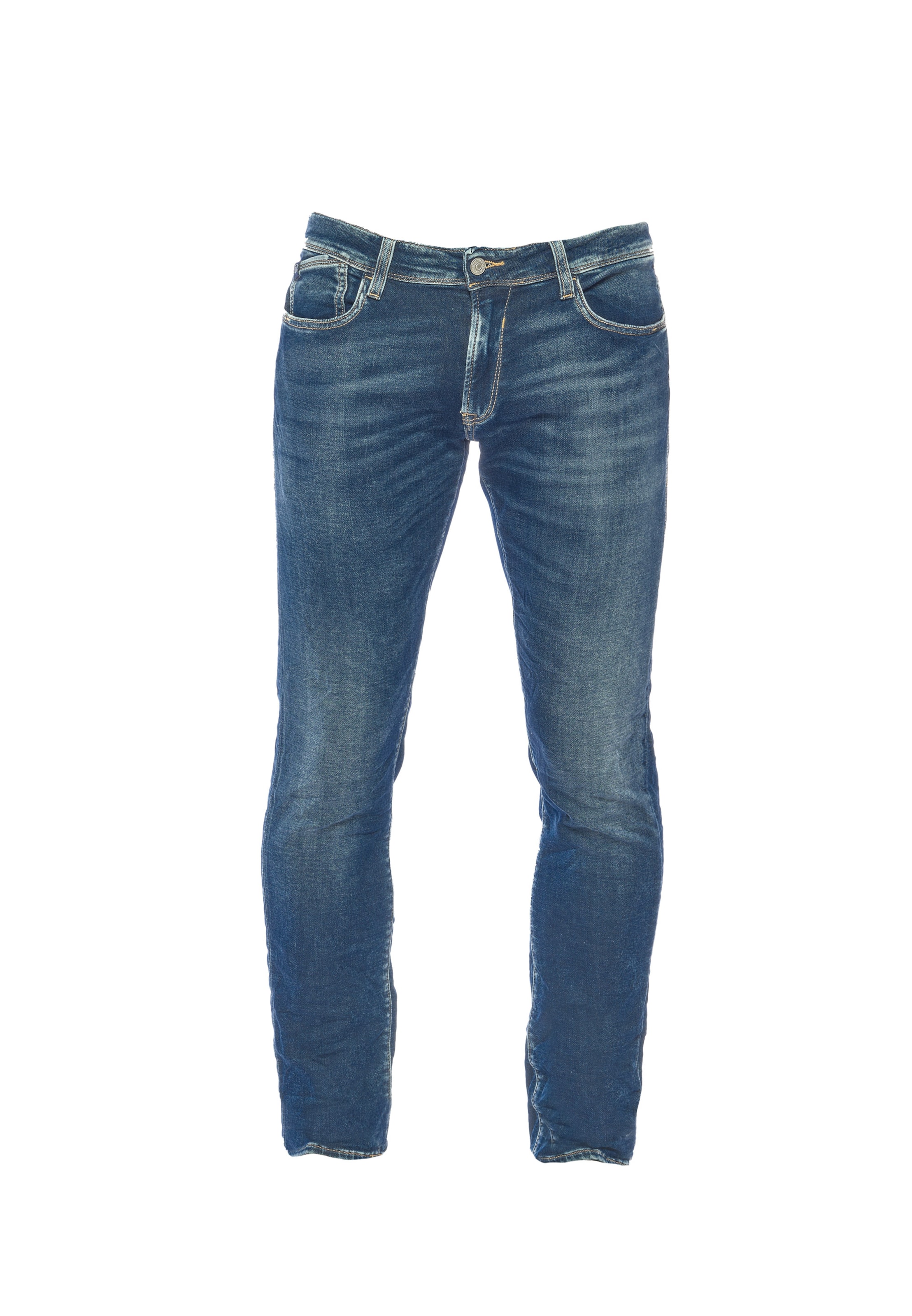 Coupe slim Jean '700/11JO' Le Temps Des Cerises en bleu : devant