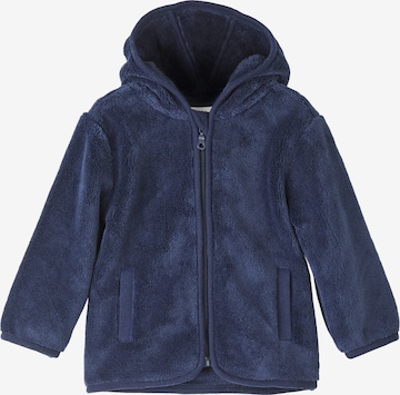 s.Oliver Fleece jas in Blauw: voorkant