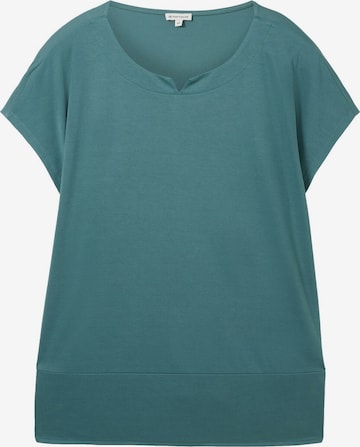 Tom Tailor Women + Shirt in Groen: voorkant