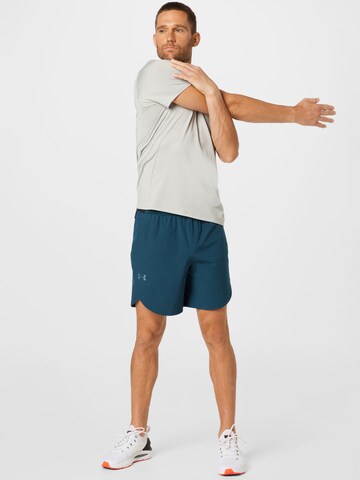 UNDER ARMOUR Normální Sportovní kalhoty – modrá