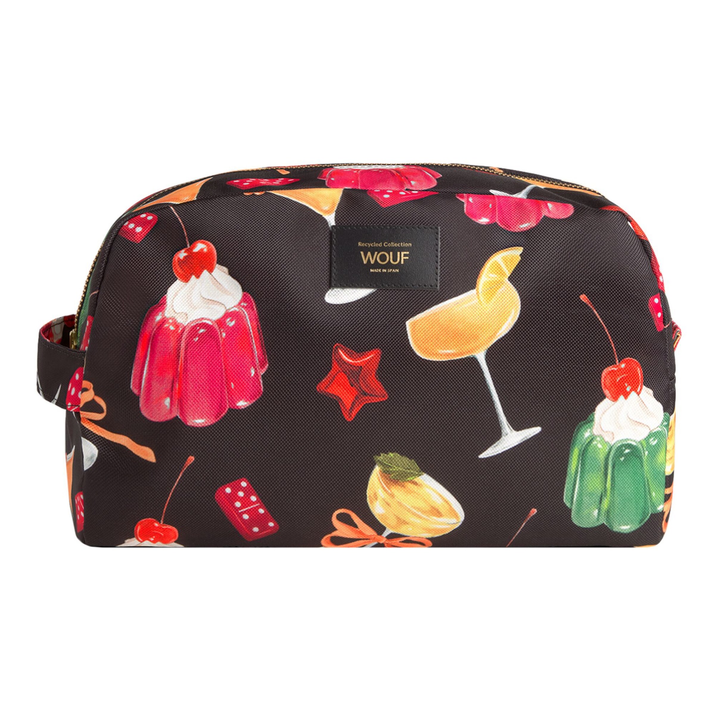 Wouf Toilettas in Bruin: voorkant