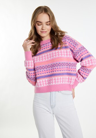 IZIA Sweater 'Eyota' in Pink: front