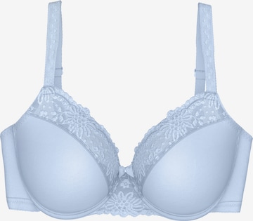 TRIUMPH Minimizer Bügel-BH ' Ladyform Soft ' in Blau: Vorderseite