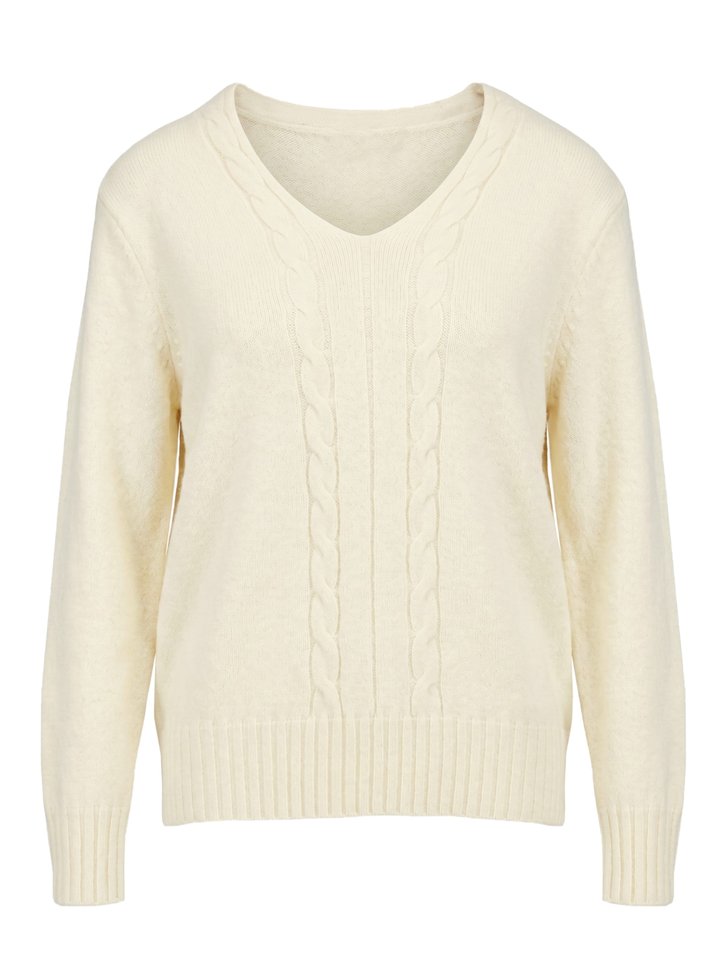 Pull-over Imily Bela en beige : devant