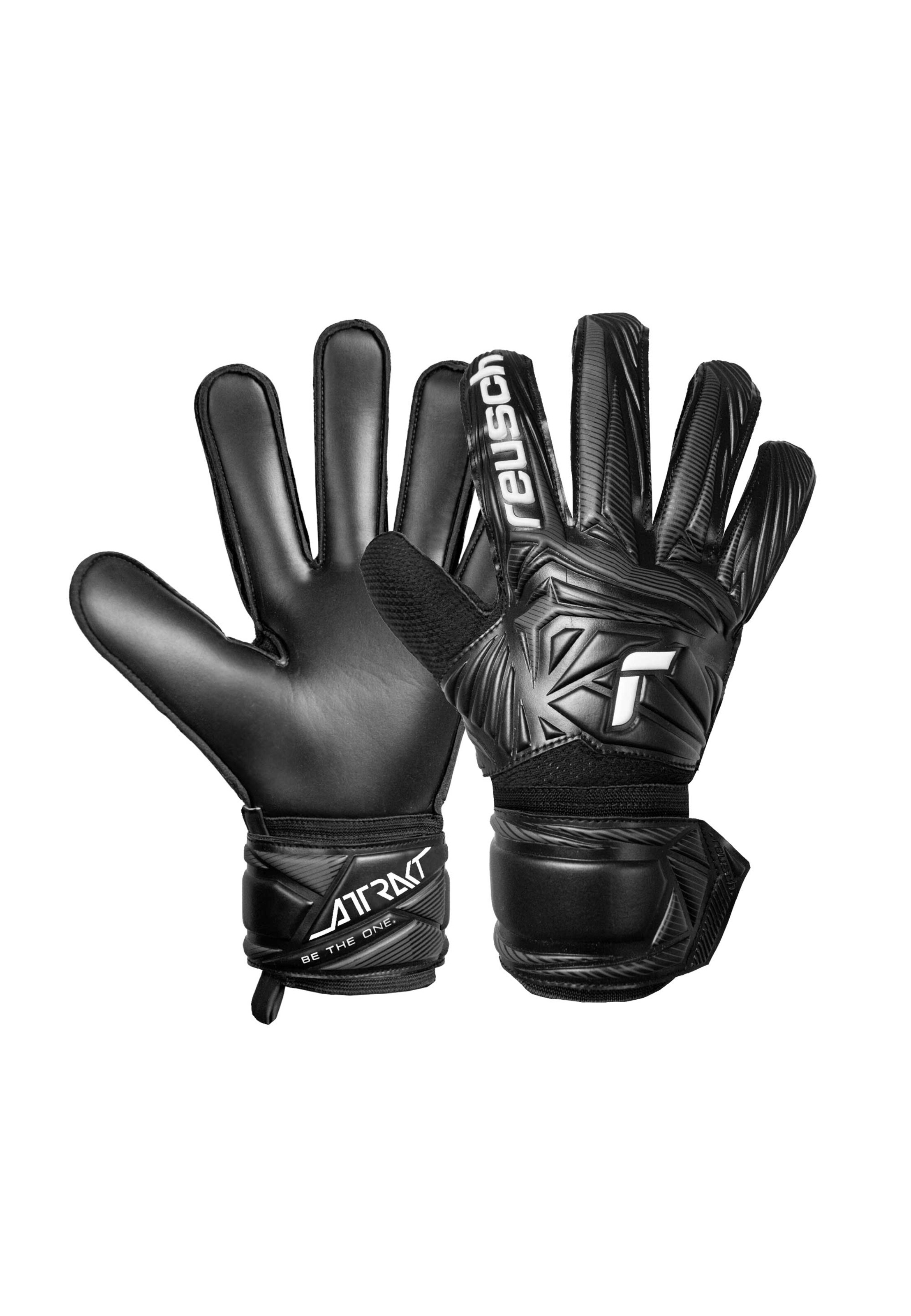 REUSCH Sporthandschoenen 'Attrakt Solid' in Zwart: voorkant