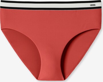 SCHIESSER Bikini Bottoms 'Aqua Californian Dream' in Red: front