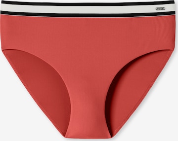 SCHIESSER Bikini Bottoms 'Aqua Californian Dream' in Red: front