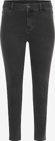KAFFE CURVE - Skinny Calças de ganga em cinzento: frente