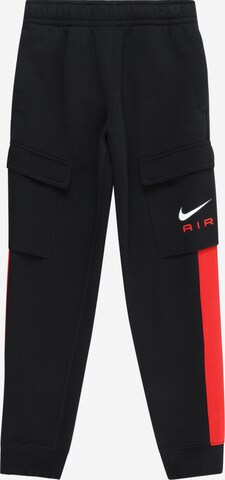 Effilé Pantalon 'AIR' Nike Sportswear en noir : devant