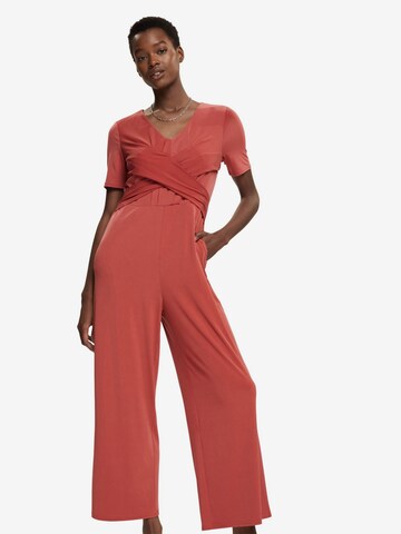 Esprit Collection Jumpsuit in Brown: front