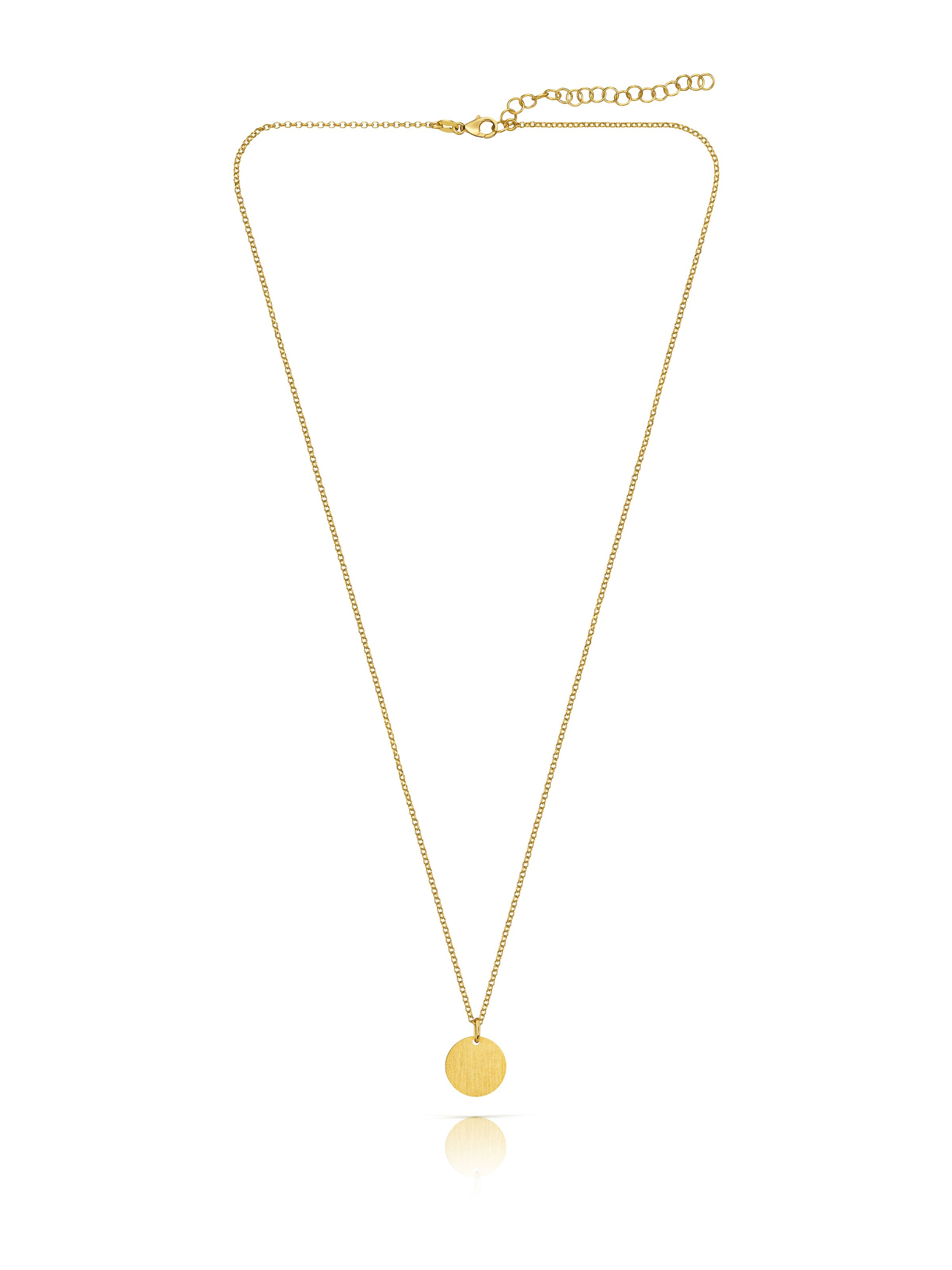 modabilé Anhänger 'CIRCLE' in Gelb: Vorderseite