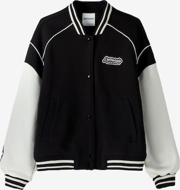 Bershka Between-season jacket in Black: front