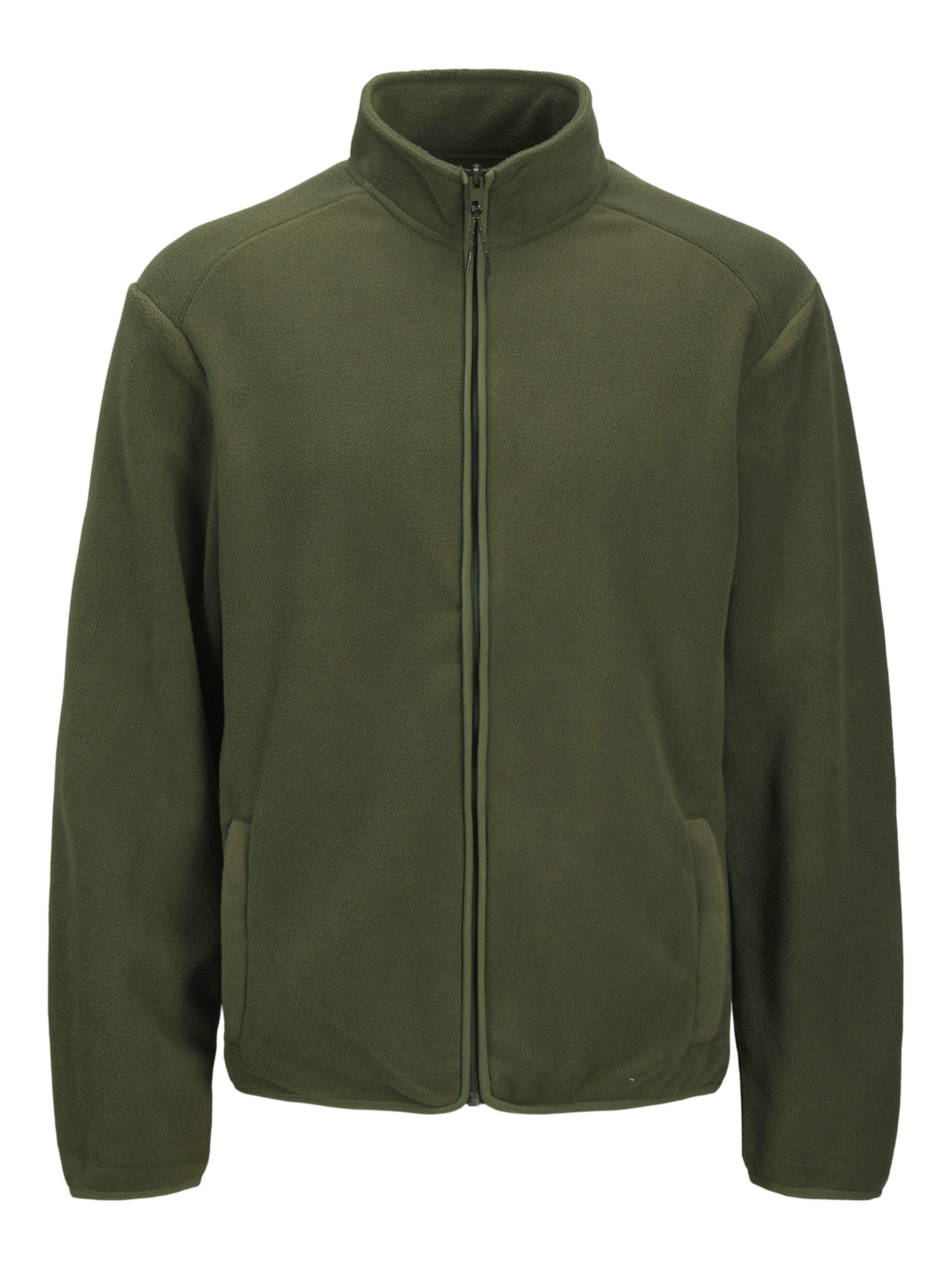 JJ Rebel Fleecejakke 'JREBLAKE' i grøn: forside