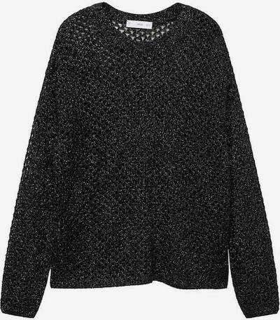 MANGO Pullover 'Colmena' in schwarz / silber, Produktansicht