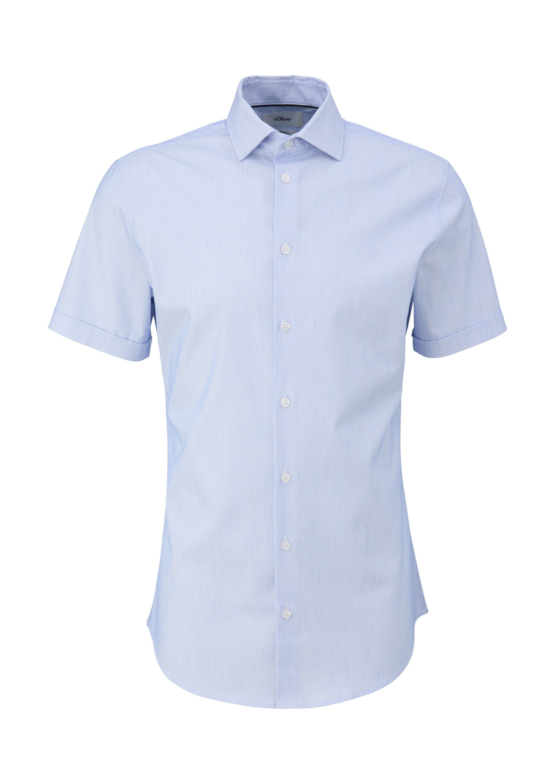 s.Oliver BLACK LABEL Slim fit Overhemd in Blauw: voorkant