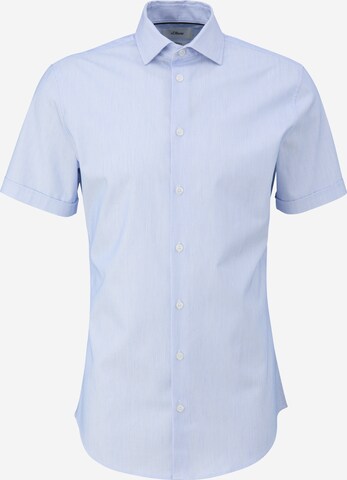 mėlyna s.Oliver BLACK LABEL Priglundantis modelis Marškiniai: priekis