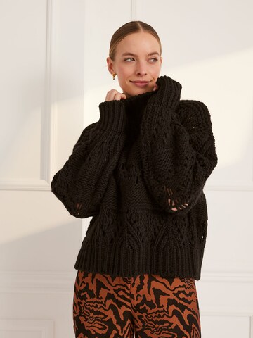 Guido Maria Kretschmer Women Pullover 'Silva' in Schwarz: predná strana