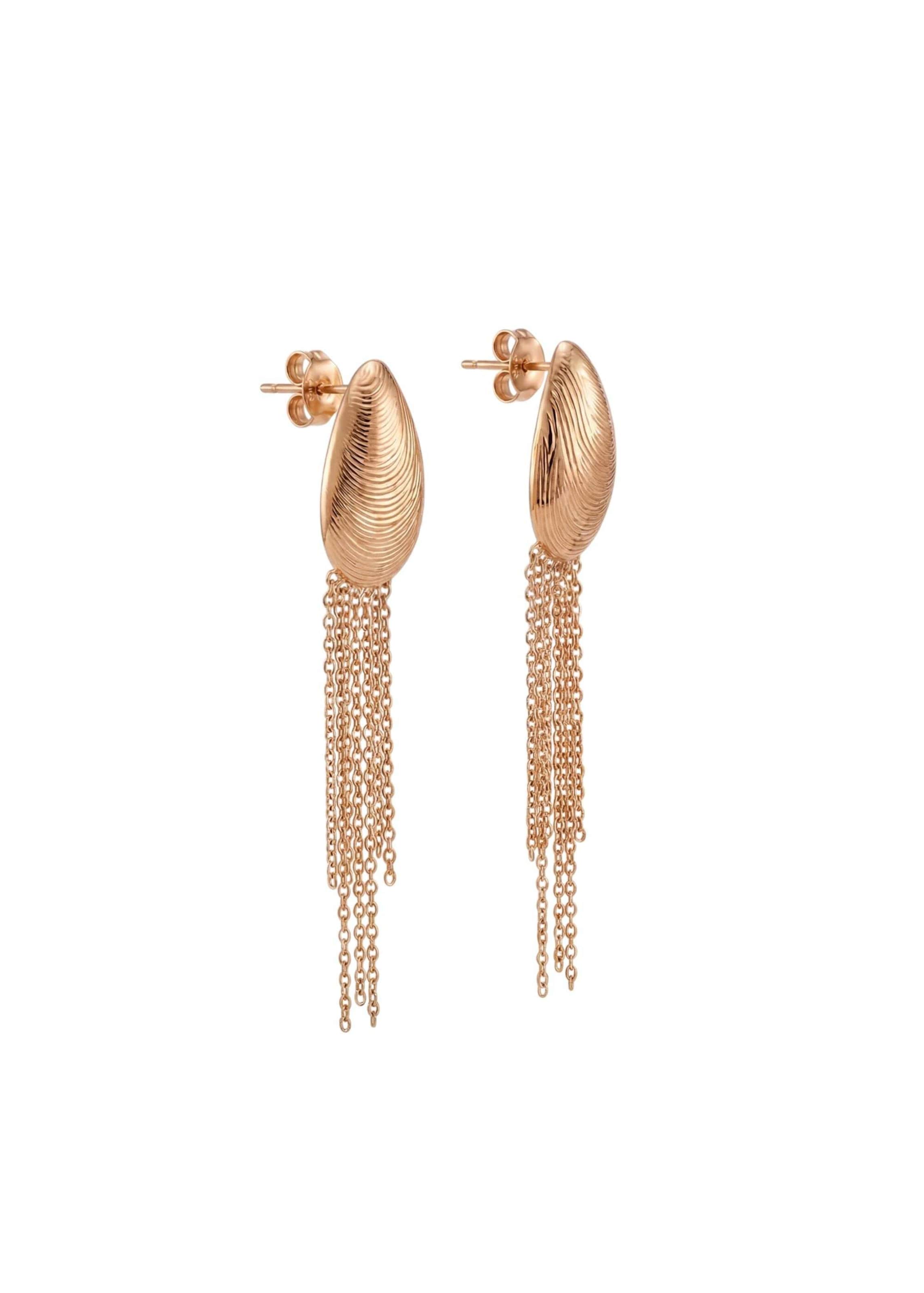PURELEI - Pendientes en oro: frente
