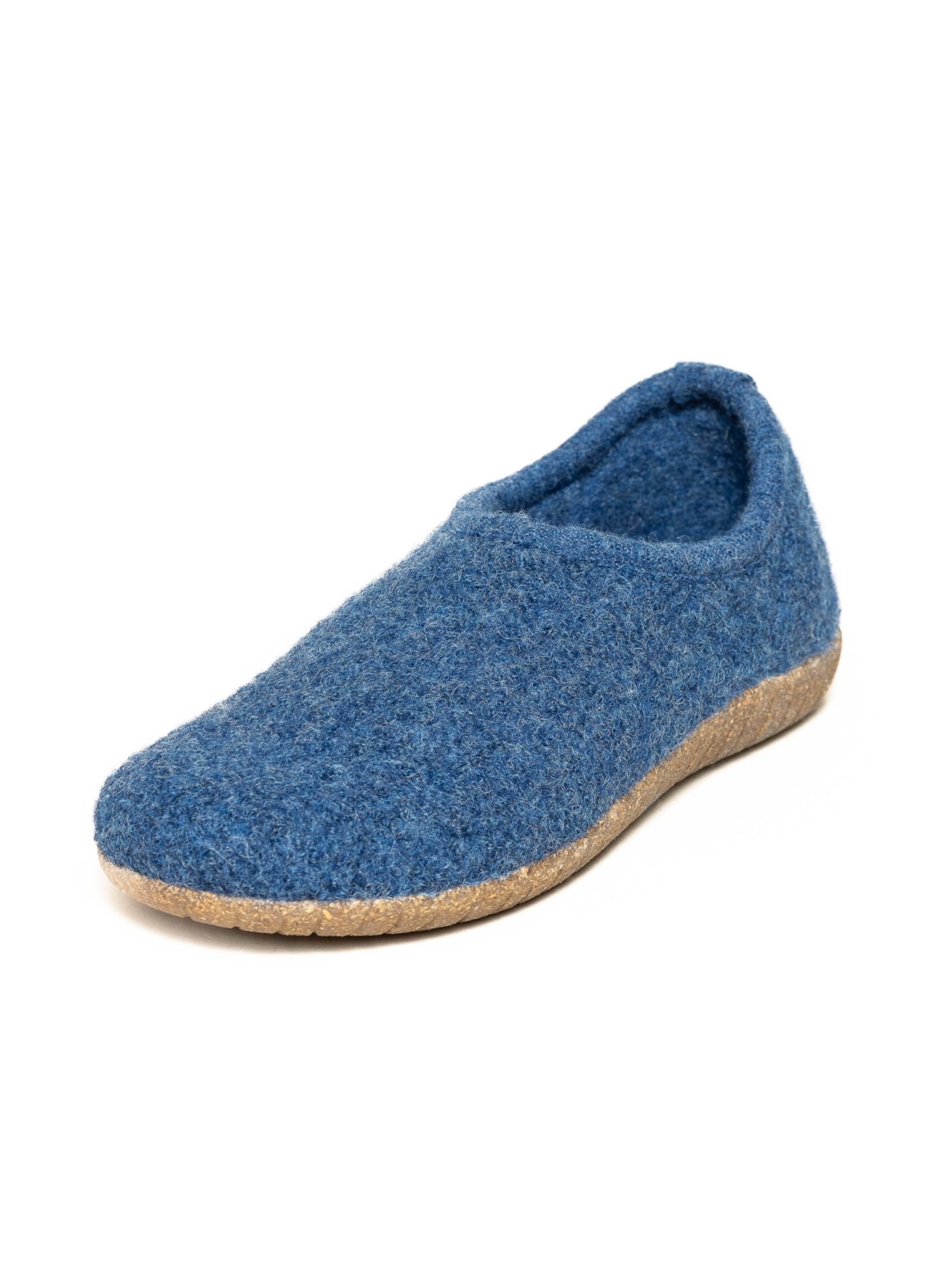 Gottstein Hausschuh 'Walkpantoffel Alpine Midcut RU'‌‌ in Blau: Vorderseite