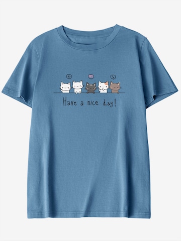 GORHEY Shirt in Blauw: voorkant