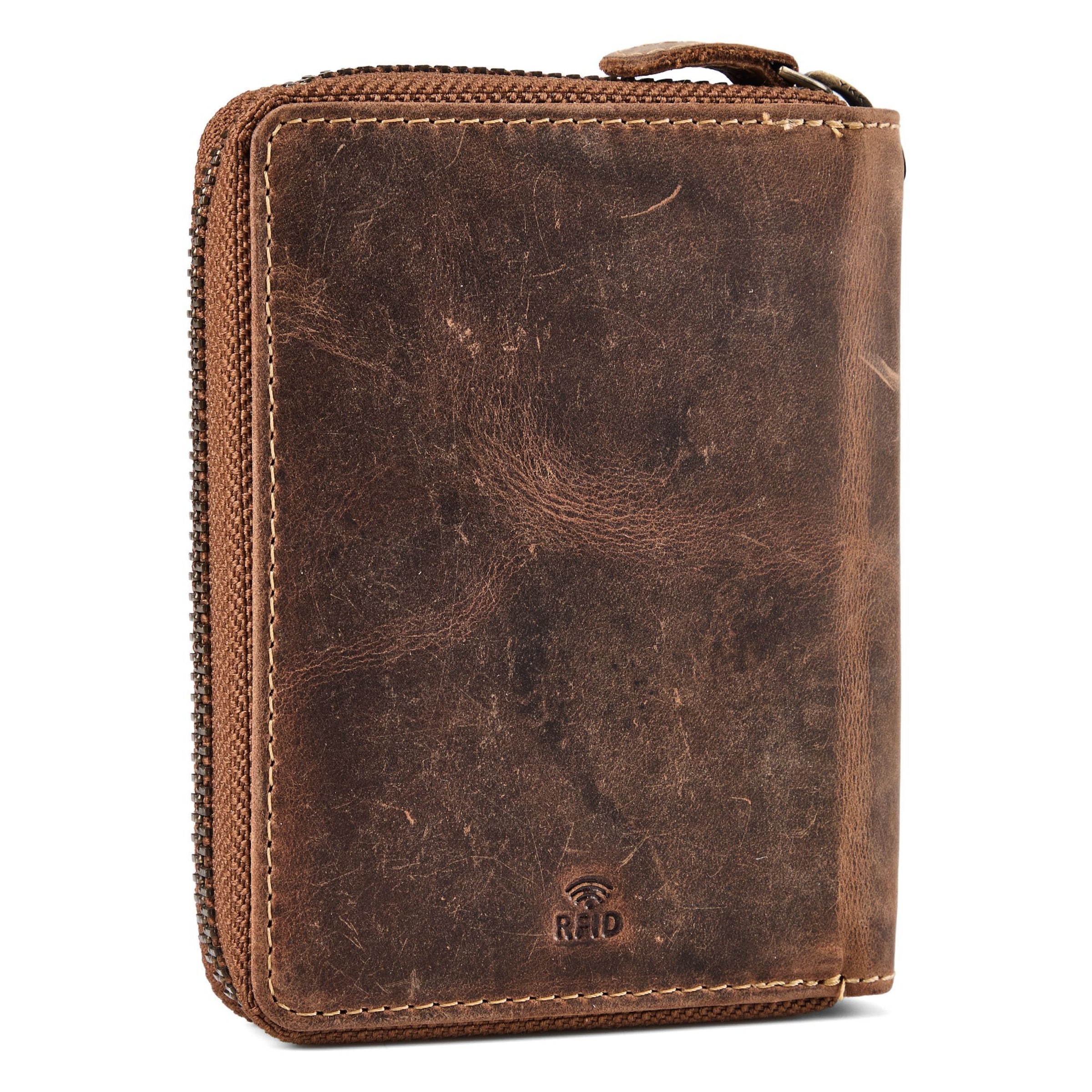 Porte-monnaies 'Biker' GREENBURRY en marron
