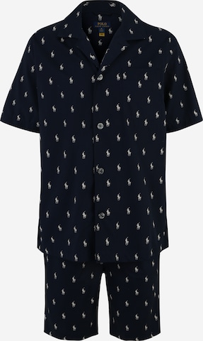 Polo Ralph Lauren Pyjamas kort i blå: framsida